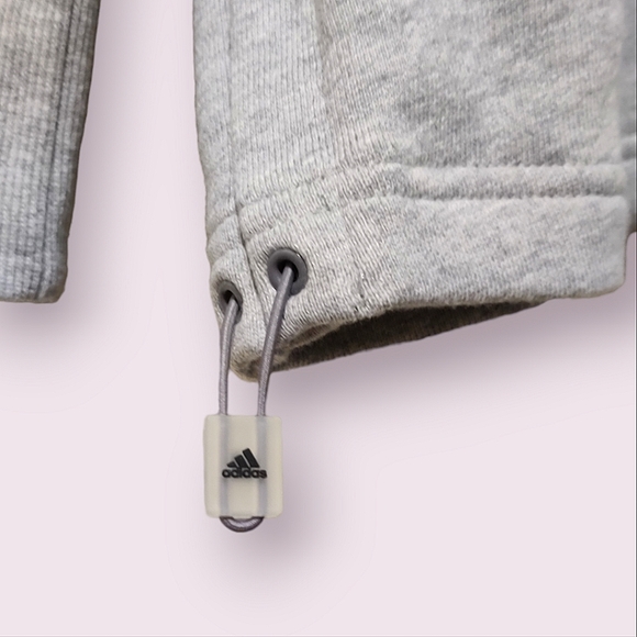 NEW Adidas Light Grey Hoodie - Picture 3 of 8